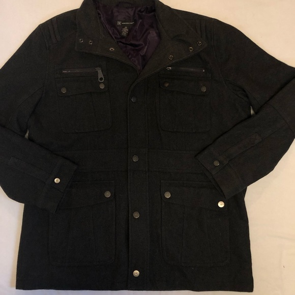 INC International Concepts Other - Men’s wool blend pea /trench coat size XXL Gray